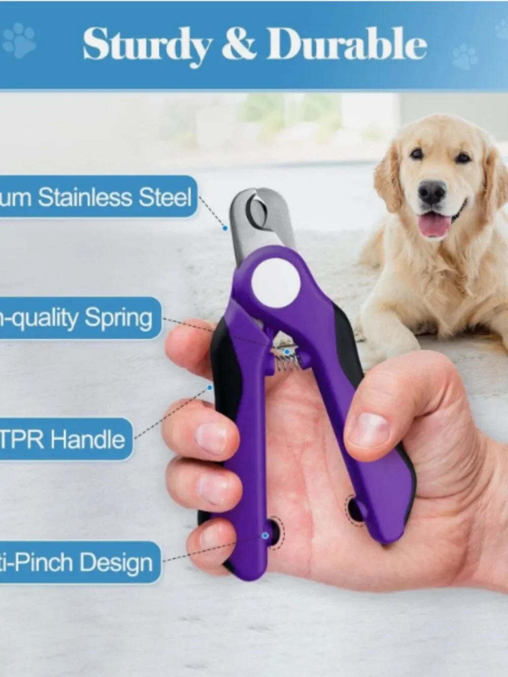 Heavy Duty Dog Nail Clippers and Trimmers